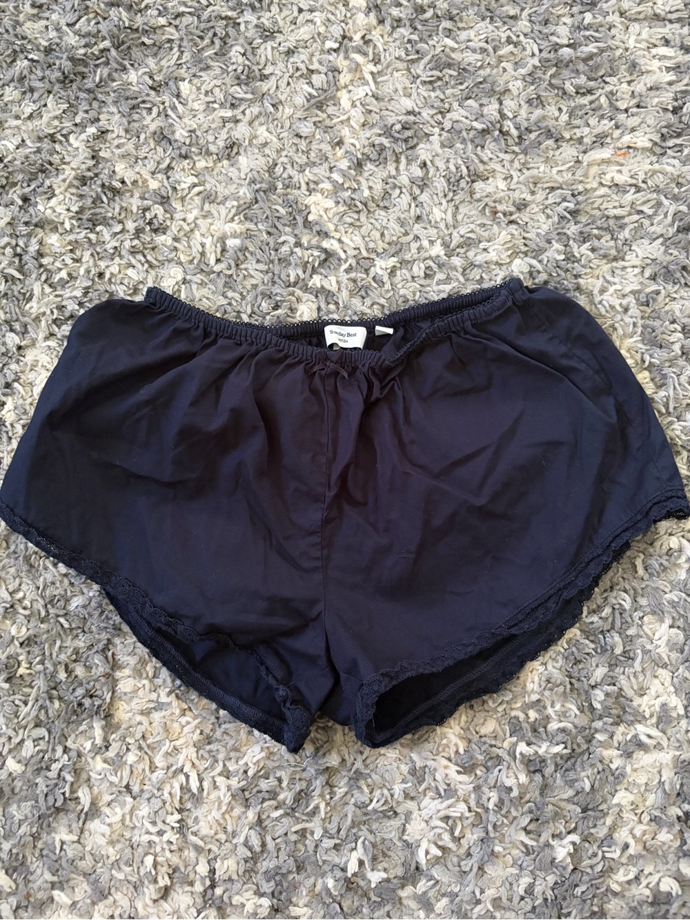 Sunday Best Aritzia Navy Blue Lounge Sleep Shorts Sz XS